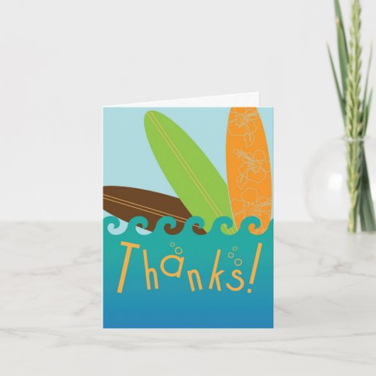 Surfer-Typ dank You Card Dankeskarte (Vorderseite)