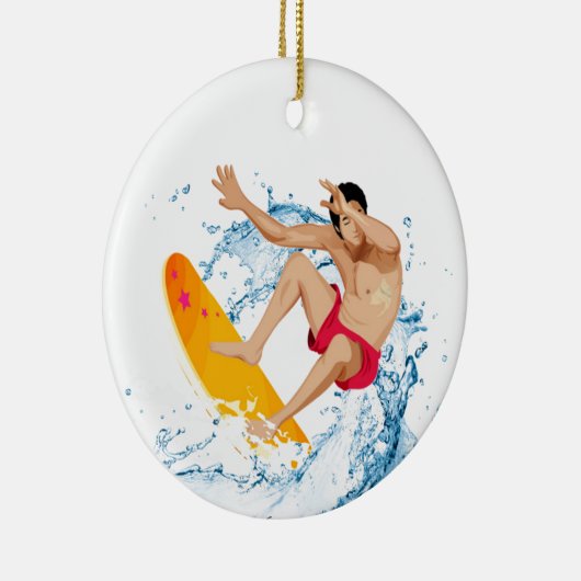 Surfer-Typ Keramik Ornament (Rechts)