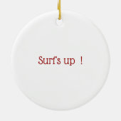 Surfer-Typ Keramik Ornament (Hinten)