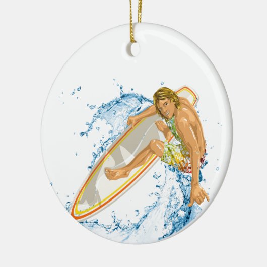 Surfer-Typ Keramik Ornament (Links)