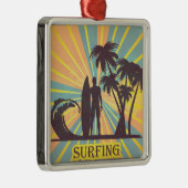 Surfer Typ Metal Ornament Aus Metall (Rechts)