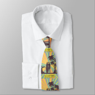 Surfer Typ Necktie Krawatte