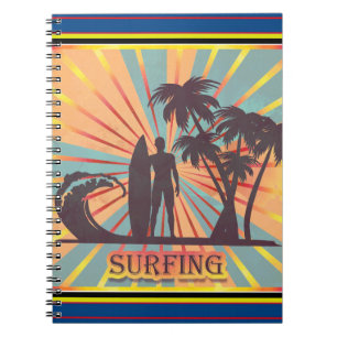 Surfer Typ Notebook Notizblock