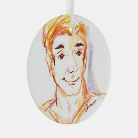 Surfer-Typ Ornament Aus Glas (Vorderseite Rechts)