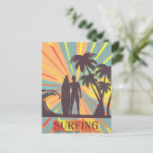 Surfer Typ Postkarte (Stehend Vorderseite)