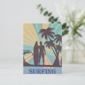 Surfer Typ Postkarte (Stehend Vorderseite)