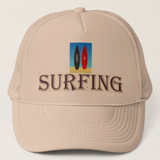 Surfer Typ Trucker Hat Truckerkappe (Vorderseite)