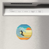 Surfer Typ Vintag Sunset Magnet (In Situ (Geschirrspüler))