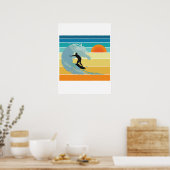 Surfer Typ Vintag Sunset Poster (Küche)