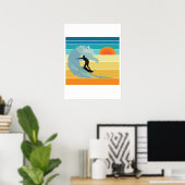Surfer Typ Vintag Sunset Poster (Heimbüro)
