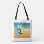 Surfer Typ Vintag Sunset Tasche (Rückseite)