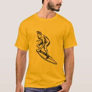 Surfer Typ Vintag Surf Design T-Shirt