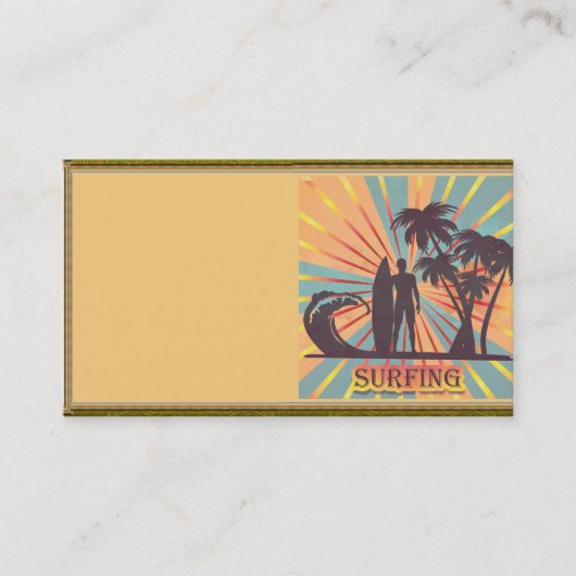 Surfer-Typ Visitenkarte (Vorderseite)