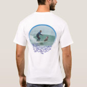 Surfer und sein Hund T-Shirt (Rückseite)