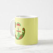 Surfer und Skydiver in Melon Water Kaffeetasse (Vorderseite Links)