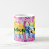 Surfer und Surfbretter Kaffeetasse (Mittel)