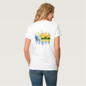 Surfer und Surfbretter T-Shirt (Rückseite Vollansicht)