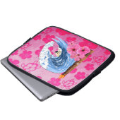 Surfer und Tiki Statue Laptopschutzhülle (Vorne Knopf)