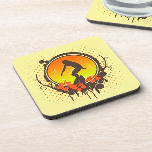 Surfer Untersetzer (Linke Seite)