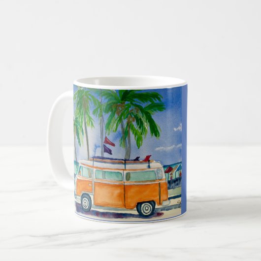 Surfer Van Kaffeetasse (Vorderseite Links)