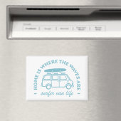 Surfer van life camper zitiert ästhetische magnet (In Situ (Geschirrspüler))