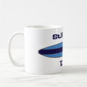 Surfer-Vater-Blau Kaffeetasse (Links)