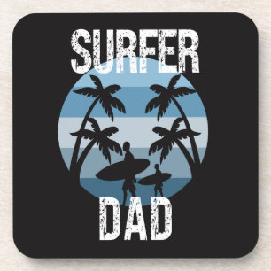 Surfer-Vater Getränkeuntersetzer