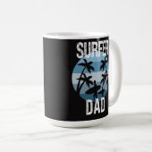 Surfer-Vater Kaffeetasse (VorderseiteRechts)