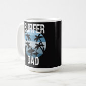 Surfer-Vater Kaffeetasse (Vorderseite Links)