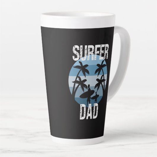 Surfer-Vater Milchtasse (Rechte Ecke)