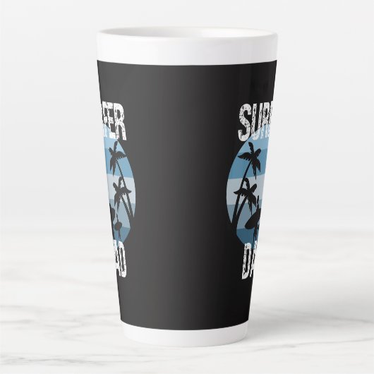Surfer-Vater Milchtasse (Vorderseite)