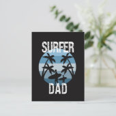 Surfer-Vater Postkarte (Stehend Vorderseite)