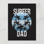Surfer-Vater Postkarte (Vorderseite)