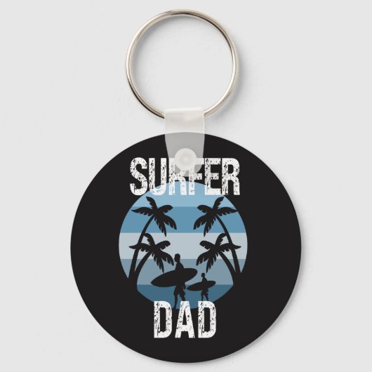 Surfer-Vater Schlüsselanhänger (Vorderseite)