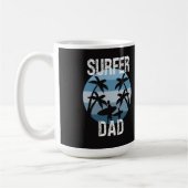 Surfer-Vater-Sticker Kaffeetasse (Links)