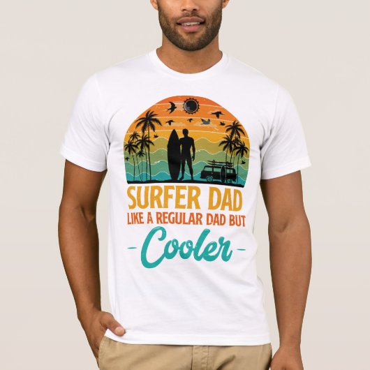 Surfer-Vater T-Shirt (Vorderseite)