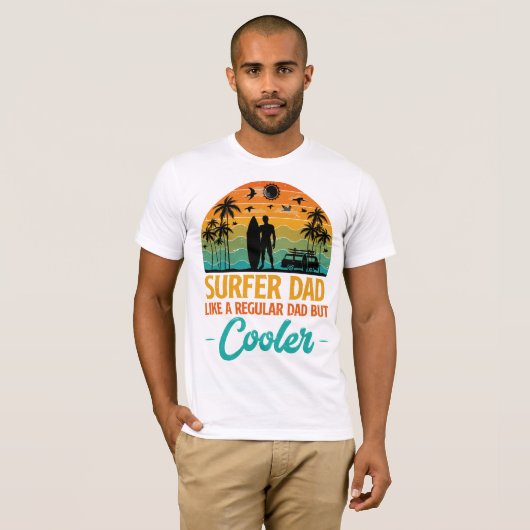 Surfer-Vater T-Shirt (Vorne ganz)