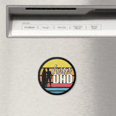 Surfer Vater Vatertag Tropische Kunst | Magnet (In Situ (Geschirrspüler))