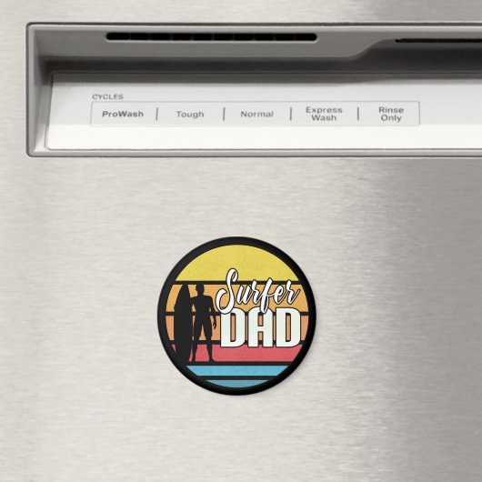 Surfer Vater Vatertag Tropische Kunst | Magnet (In Situ (Geschirrspüler))