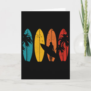 Surfer Vintage-Surfbrett Surfen Surfen Surfen  Karte