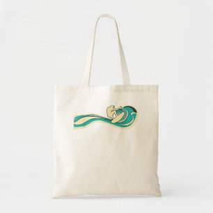 Surfer Vintage Welle Retro Surfen Strand Retro Tragetasche