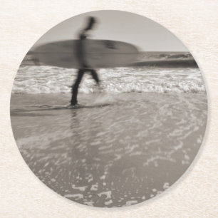 Surfer von Shirley Taylor Runder Pappuntersetzer