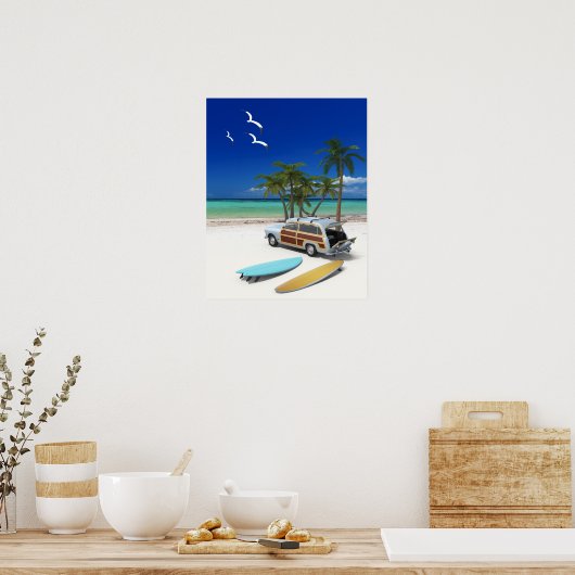 Surfer Wagon Poster (Küche)