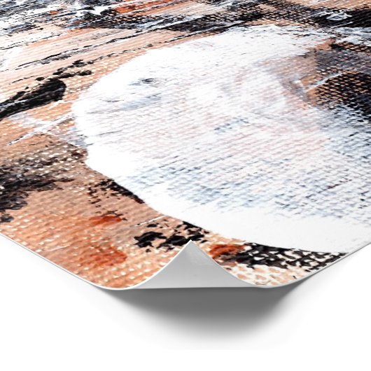 Surfer Walking Art Print Poster (Ecke)