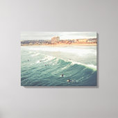 Surfer Wall Art, Pacific Beach San Diego Leinwand (Vorderseite)
