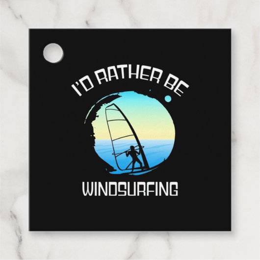 Surfer wäre eher Windsurfen Geschenkanhänger (Vorderseite)