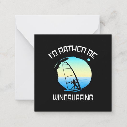 Surfer wäre eher Windsurfen Mitteilungskarte (Vorderseite)