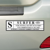 Surfer-Warnschild Autoaufkleber (Auf Auto)