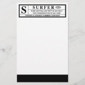 Surfer-Warnzeichen Briefpapier (Vorderseite)