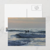 Surfer wartet postkarte (Vorne/Hinten)